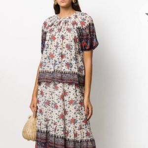 Ulla Johnson $395 Silk Jacquard Blouse Size Small